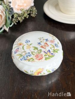 アンティーク雑貨 ジュエリーボックスアンティーク イギリスから届いたビンテージのエインズレイ、 COTTAGE GARDEN(コテージガーデン)のトリンケットボックス