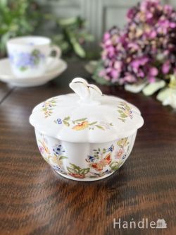 アンティーク雑貨 ジュエリーボックスアンティーク 蝶々の取っ手が可愛いビンテージのエインズレイ、 COTTAGE GARDEN(コテージガーデン)の器