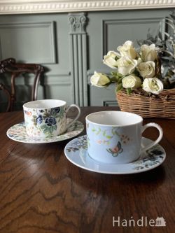 インテリア雑貨 テーブルウェア デザイナーズ・ギルドのおしゃれな食器、PORCELAINE DE CHINEのティーカップ&ソーサーセット