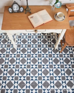 お部屋づくりの材料（建材） 床材 デザインタイル（Carré）アンティーク風のおしゃれなダイヤ型デザイン