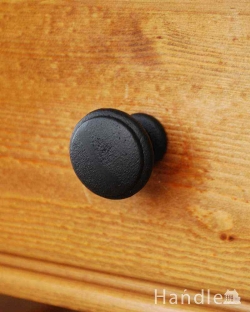 DIYグッズ 取っ手 真鍮を黒く染めた取っ手、つまみ(ブラックブラス・M)