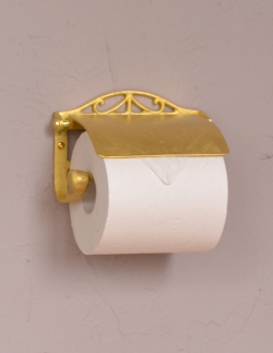 DIYグッズ トイレットペーパーホルダー お洒落なサニタリーアイテム、トイレットペーパーホルダー(ゴールド・ビス付き)