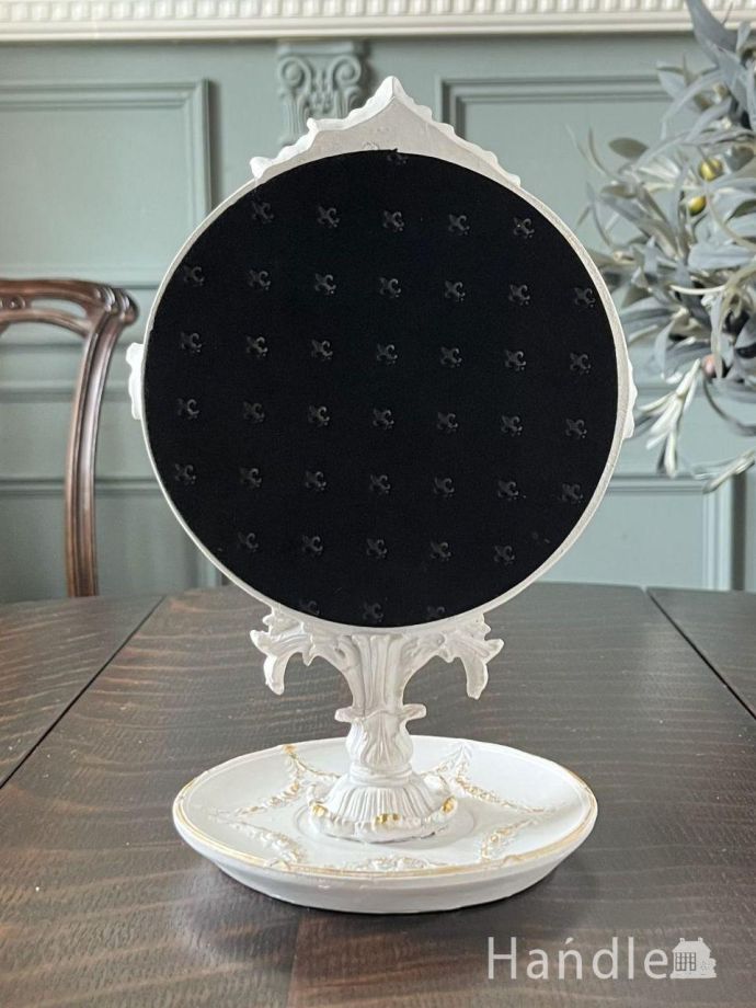 アンティーク風の鏡の裏