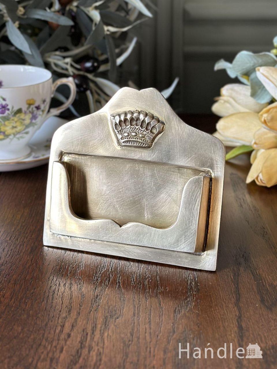 アンティーク調のカードホルダー、おしゃれなインテリア雑貨 (n21-095)