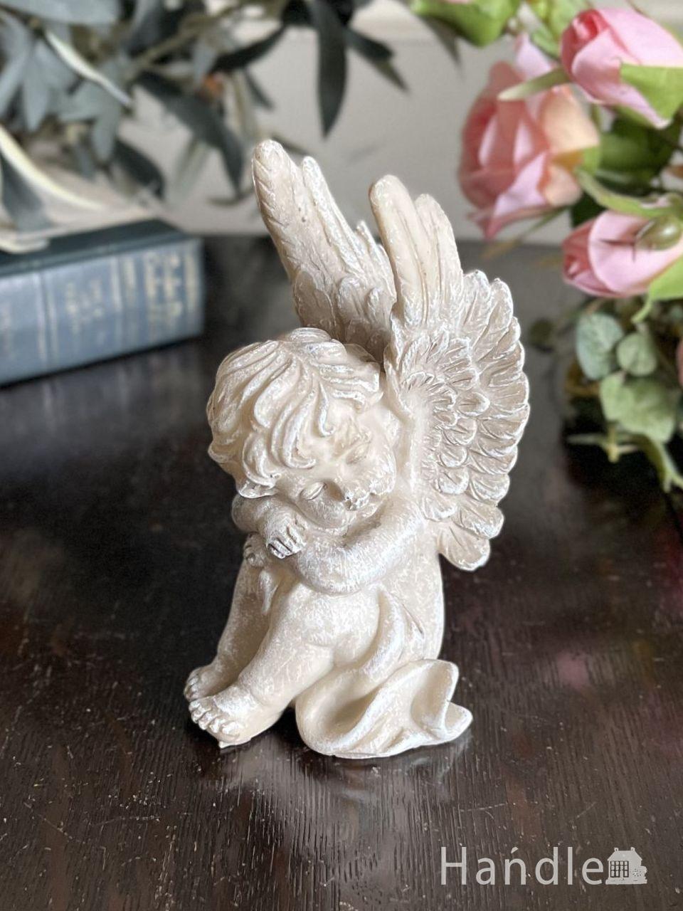 寝顔に癒される天使のオブジェ、フレンチスタイルの可愛いディスプレイ雑貨 (n22-247)